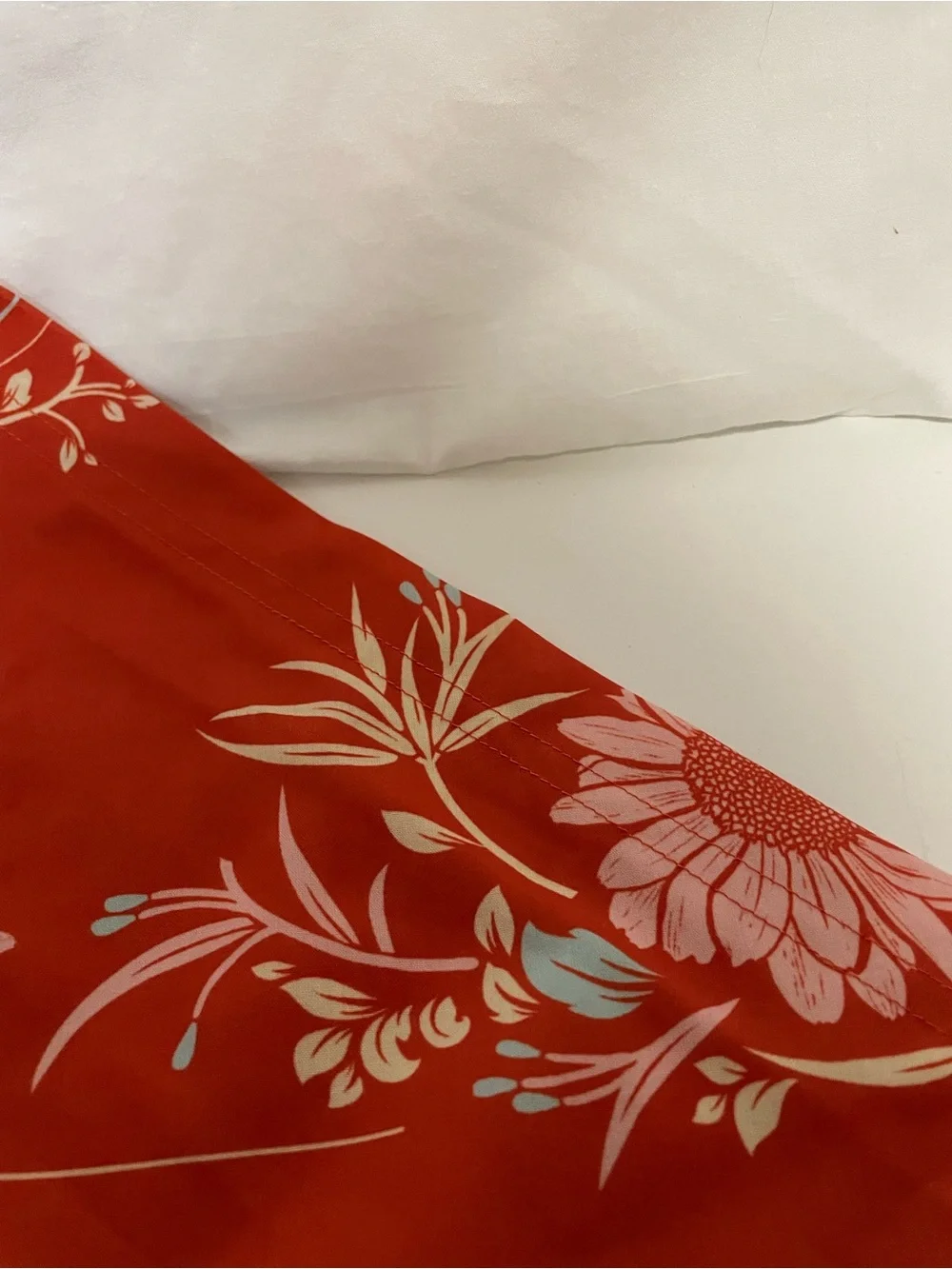 Top Paw Red Floral Bandana-Style Top